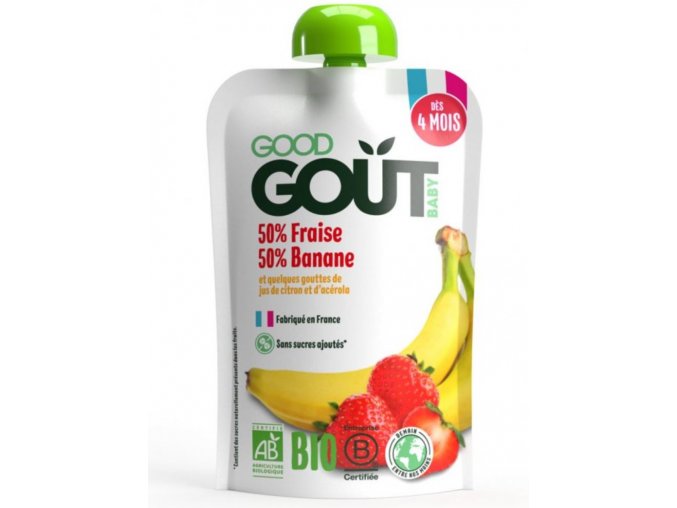 Good Gout BIO Jahoda s banánem (120 g) (1)