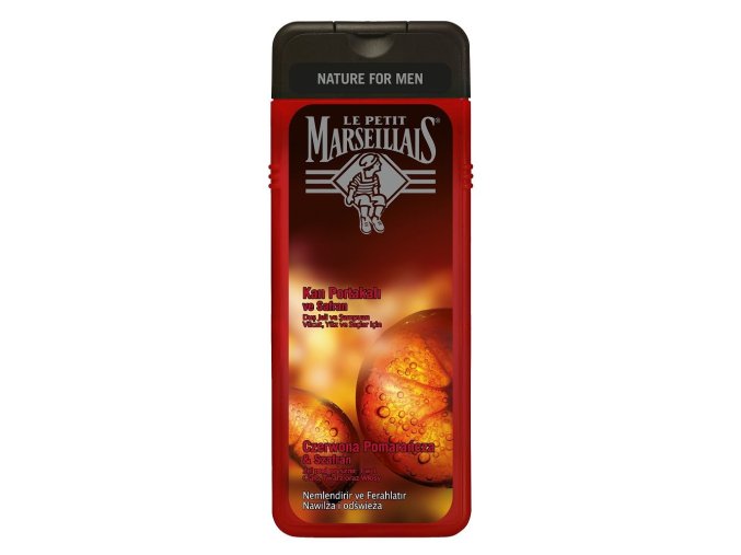 Pánský sprchový gel červený pomeranč a šafrán Le Petit Marseillais (400 ml)