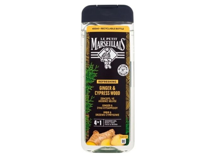 Pánský sprchový gel zázvor a cypřiš Le Petit Marseillais (400 ml) (1)