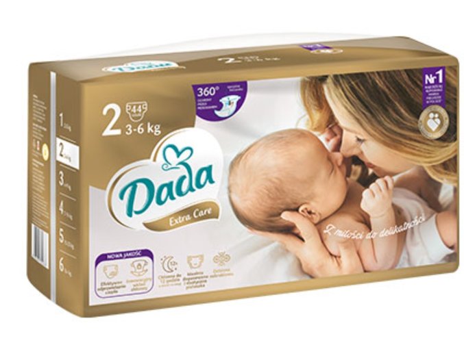 Dada Extra care vel. 2 44 ks (3 6 kg)