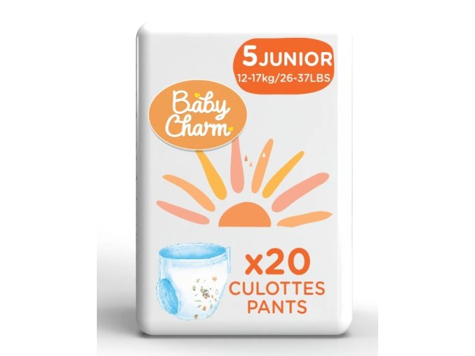 Baby Charm super dry pants 5 junior (12 7 kg) 20 ks (1)