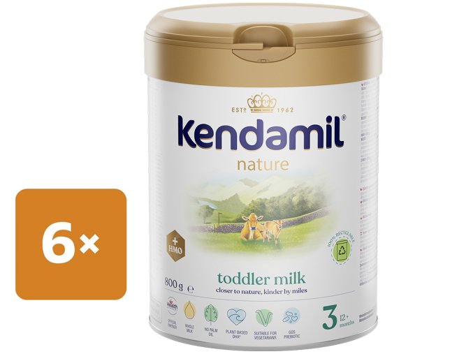 Kendamil BIO Nature batolecí mléko 3 DHA+ (6x800 g) 3