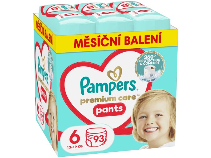 Pampers Premium Care pants 6 (13 19 kg) 93 ks (1)