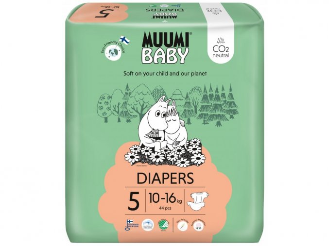 Muumi Baby EKO pleny vel. 5 44 ks (10 16 kg) (1)