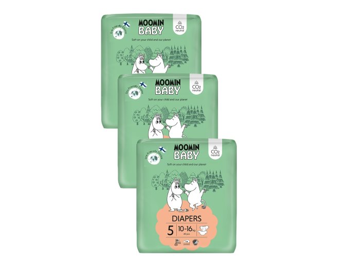 Moomin Baby EKO pleny vel. 5 120 ks (10 16 kg) (1)