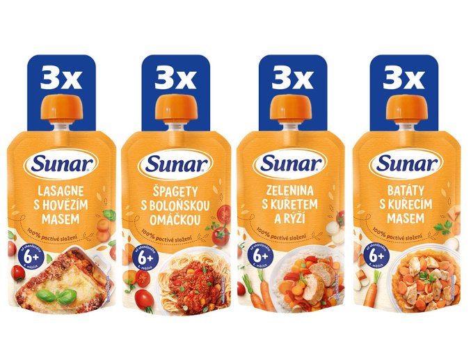 Sunar Masozeleninový mix karton II (12 x 120 g)