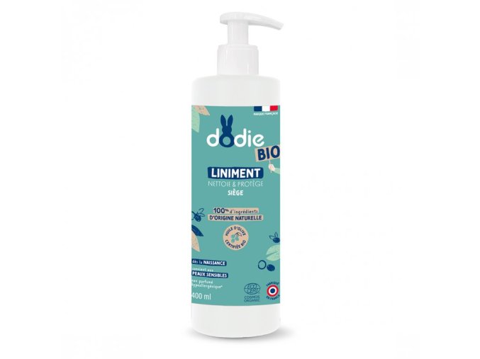 Dětské čistící mléko na zadeček (Dodie Organic) 400 ml (1)