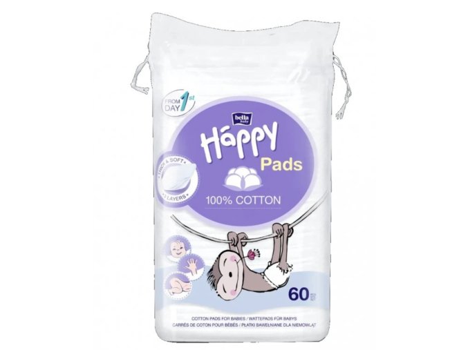 Dětské kosmetické tampony (Bella Baby) 60 ks (1)