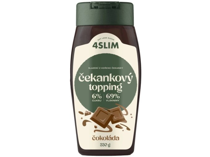 4Slim Čekankový topping příchuť čokoláda 330 g