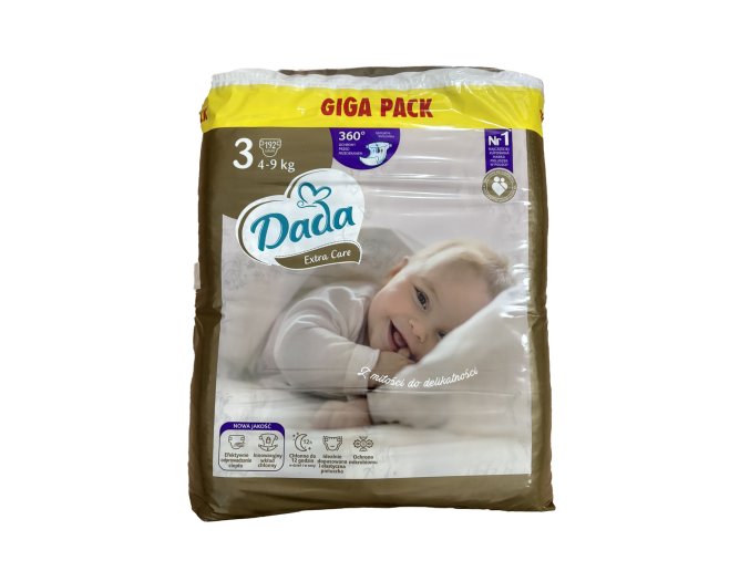 Dada Extra care giga pack vel. 3 192 ks (4 9 kg)