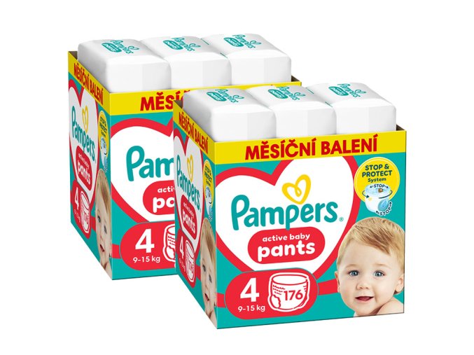 Pampers Pants vel. 4 352 ks (2x176 ks) (9 15 kg)