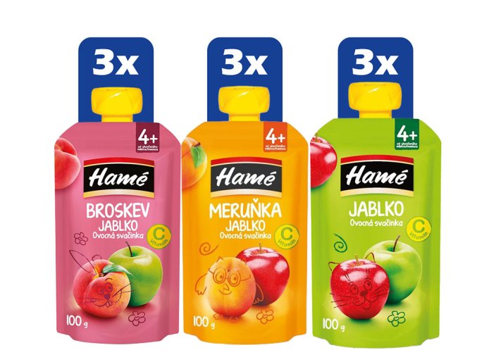 Hamé Ovocný mix kapsiček (4+) 9 x 100 g