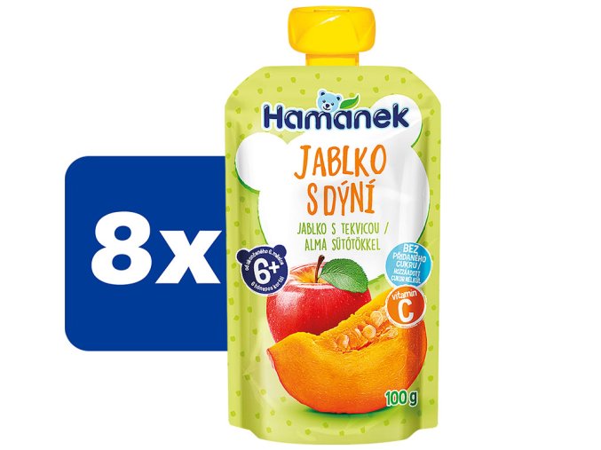 Hamánek Jablko s dýní 8 x 100 g