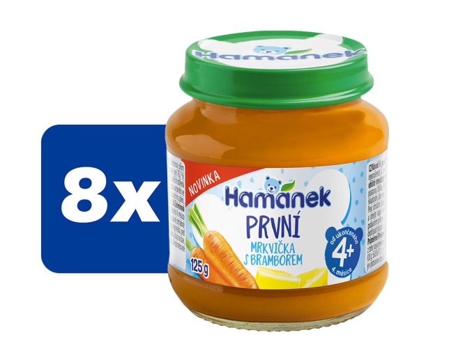 Hamánek První příkrm Mrkvička s bramborem 8 x 125 g