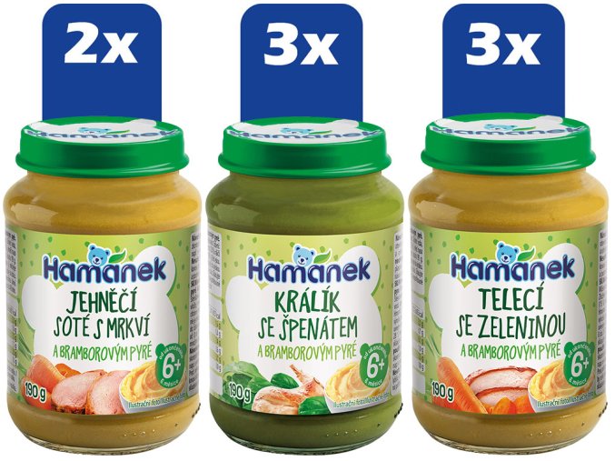Hamánek Masozeleninový mix ve skle I. (6+) 8 x 190 g