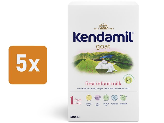 Kendamil dojčenské kozie mlieko 1 (5 x 500 g)
