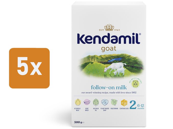 Kendamil pokračovacie kozie mlieko 2 (5 x 500 g)