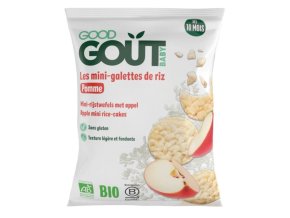 Good Gout BIO Mini rýžové koláčky s jablky (40 g) (1)