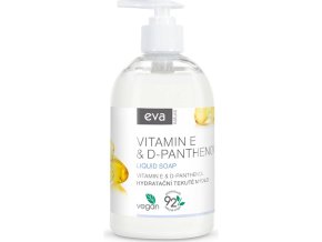 Hydratační tekuté mýdlo vitamínem E & D panthenol (Eva Natura) 500 ml
