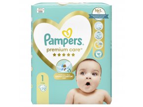 Pampers Premium Care 1 newborn - 72 ks (2-5 kg)