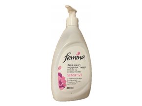 FEMINA, Emulze pro intimní hygienu s pumpičkou Sensitive (400 ml)