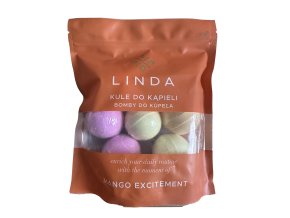 Linda Šumivé koule do koupele Mango excitement 6 ks