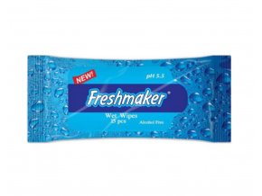Freshmaker vlhčené ubrousky Flower 15 ks modré