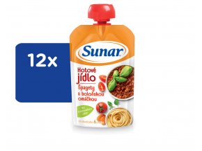 SUNAR Špagety s boloňskou omáčkou 12x120g