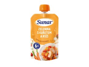 Sunar Zelenina s kuřetem a rýží (120 g)