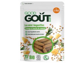 Good Gout BIO Mini bagetky s rozmarýnem a sýrem (70 g) (1)