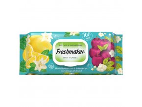 Freshmaker vlhčené ubrousky s vůní citrón, třešeň 100 ks