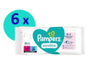 Pampers sensitive 6 x 80 ks