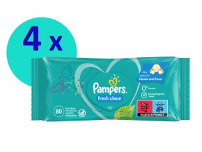 Pampers Fresh clean 4 x 80 ks