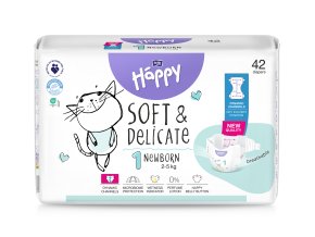 Bella Happy Soft & Delicate vel. 1 42 ks (2 5kg)