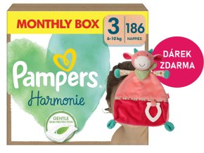 Pampers Harmonie vel. 3 180 ks (6 10 kg) + kravička