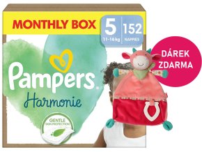 Pampers Harmonie vel. 5 132 ks (11 16 kg) + kráva