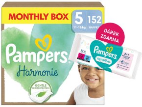 Pampers Harmonie vel. 5 132 ks (11 16 kg) + ubrousek