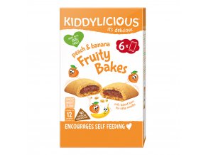 Kiddylicious koláčky s jablečno broskvovo banánovou náplní 132 g (6 x 22 g) (1)