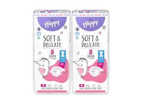 Bella Happy Soft & Delicate BigPack vel. 5 (11 18 kg) 104 ks (2x52 ks)