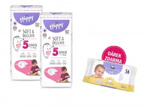 Bella Happy Soft & Delicate BigPack vel. 5 (11 18 kg) 104 ks (2x52 ks)