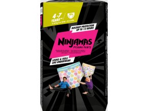 Pyžamové pantsy Pampers pro holky 4 7 let 10 ks (17 30 kg)