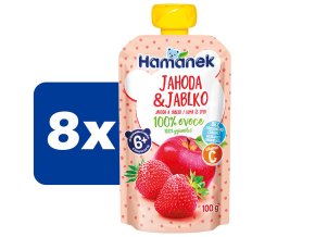 Hamánek Jahoda a jablko 8 x 100 g