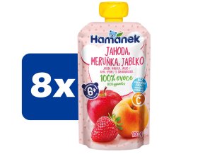 Hamánek Jahoda, meruňka, jablko 8 x 100 g