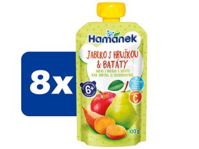 Hamánek Jablko s hruškou a batáty 8 x 100 g
