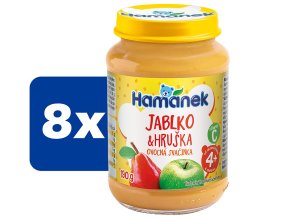 Hamánek Jablko a hruška 8 x 190 g