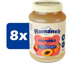 Hamánek Jablko a meruňka 8 x 180 g