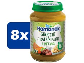 Hamánek Gnocchi s hovězím masem a smetanou 8 x 190 g