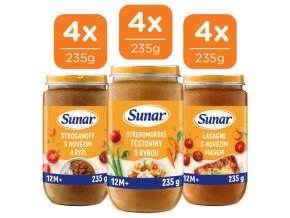 Sunar Masozeleninový mix ve skle (12+) 12 x 235 g