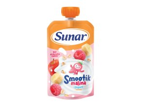 Sunar Smootík malina, jogurt, oves - 120 g