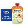 Sunar ovocná kašička hruška meruňka oves 12x120g